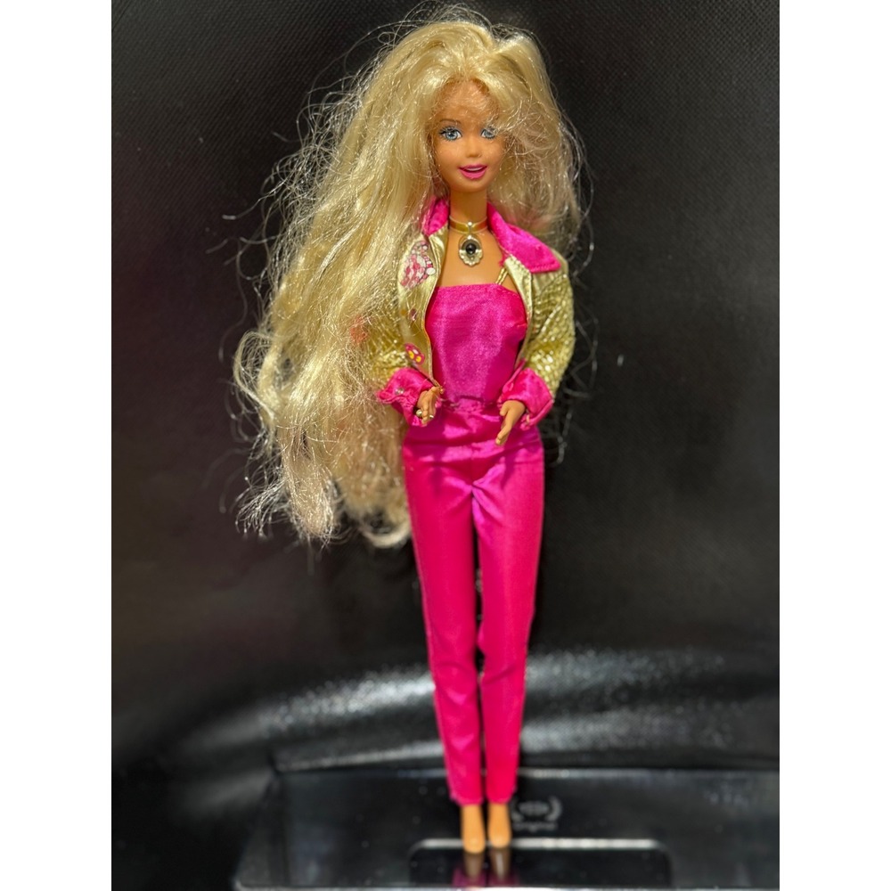 VTG Talk with Me Barbie Doll with PC CD Outfit Computer & Chair Mattel